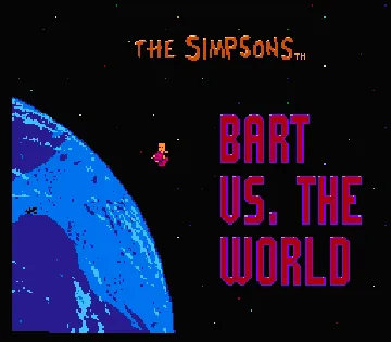 Simpsons, The - Bart vs. the World (USA) screen shot title